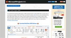 Desktop Screenshot of microsoftprojectwbs.com