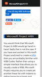 Mobile Screenshot of microsoftprojectwbs.com