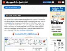 Tablet Screenshot of microsoftprojectwbs.com